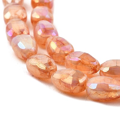 Imitation Jade Glass Beads Strands GLAA-P058-06A-04-1