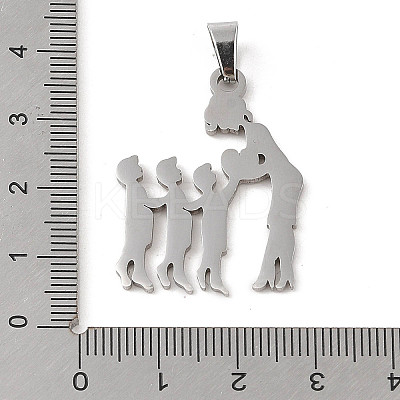 Non-Tarnish Mother's Day 304 Stainless Steel Pendants STAS-U002-03P-1