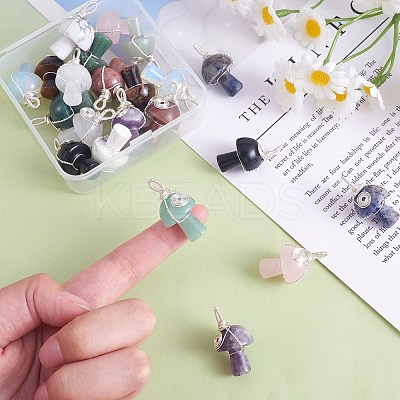 Natural Sodalite Pendants PALLOY-SW0004-10-1