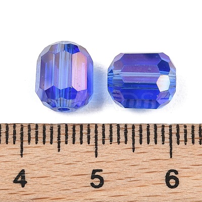 Electroplate Column Glass Beads EGLA-A043-02-AB14-1