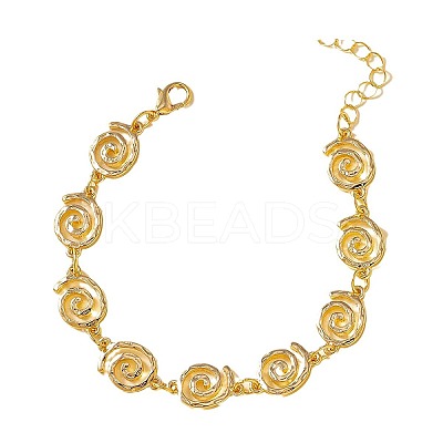 Alloy Spiral Design Link Chain Bracelets for Women FS-WGCCF34-01-1