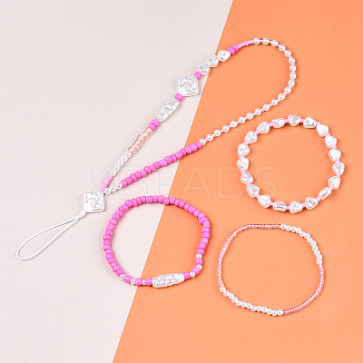 DIY 10 Style ABS & Acrylic Beads Jewelry Making Finding Kit DIY-N0012-06-1