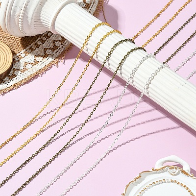 DIY Iron Cable Chains Necklace/Bracelets Jewelry Kits DIY-YW0010-78G-1