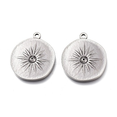 304 Stainless Steel Pendants STAS-F263-16AS-1