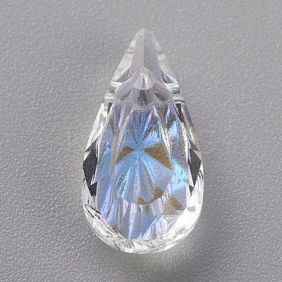 Embossed Glass Rhinestone Pendants GLAA-J101-06A-001MO-1