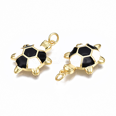 Brass Enamel Pendants KK-Q252-018A-NF-1