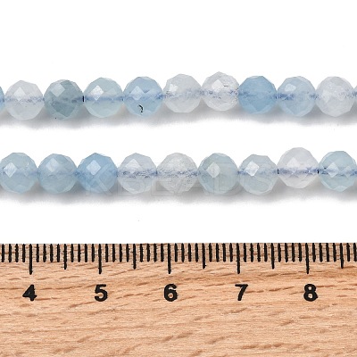 Natural Aquamarine Beads Strands G-C218-B02-6mm-1