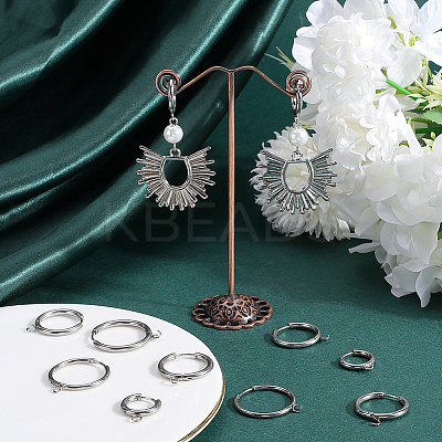 12Pcs 3 Style 201 Stainless Steel Huggie Hoop Earring Findings STAS-BBC0004-91P-1