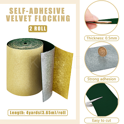 8 Yards Adhesive Velvet Flocking Liner OCOR-BC0007-46E-1
