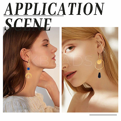 DIY Moon and Star Earring Making Kit DIY-AR0002-58-1