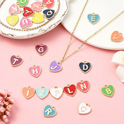 52Pcs Alloy Enamel Pendants ENAM-CJ0007-07A-1