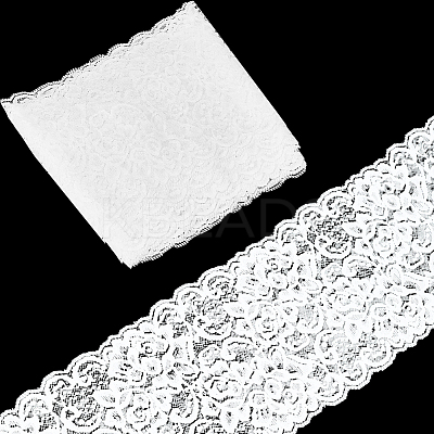 5Yards Polyester Lace Trim Ribbon for Jewelry Making OCOR-GF0004-78A-1