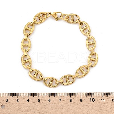 304 Stainless Steel Mariner Link Chain Bracelets for Women BJEW-F488-54A-G-1