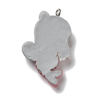 Opaque Resin Pendants RESI-D055-035P-1