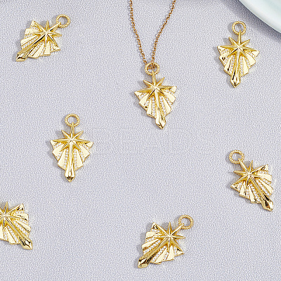 8Pcs Brass Micro Pave Cubic Zirconia Pendants KK-BBC0018-61-1