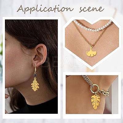 DIY Leafy Jewelry Making Finding Kit STAS-CJ0002-43-1