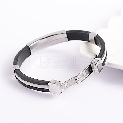 Trendy PU Leather Cord Bracelets BJEW-E260-14A-1