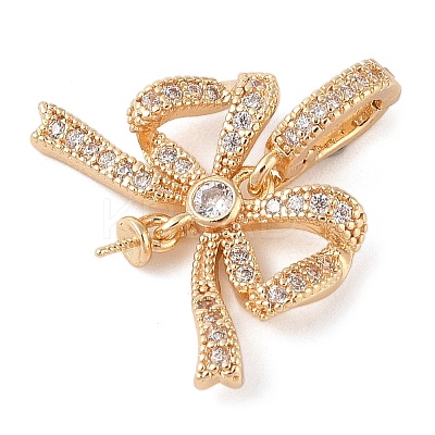 Brass Micro Pave Cubic Zirconia Peg Bails LS-KK-N256-16G-1