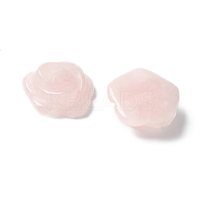 Natural Rose Quartz Carved Cabochons G-C185-01C-01-1