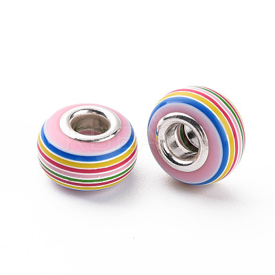 Resin European Stripe Beads RPDL-T003-004K-1