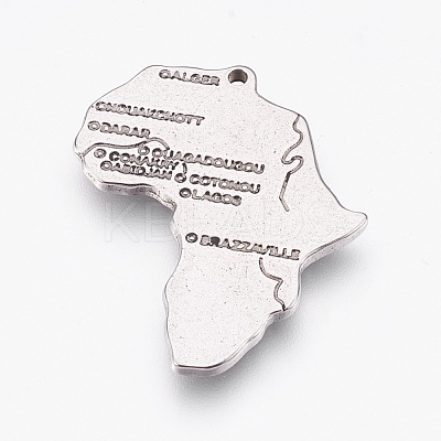 Non-Tarnish 304 Stainless Steel Pendants STAS-G176-10P-B-1