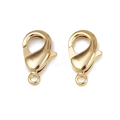 Brass Lobster Claw Clasps KK-902-G01-1