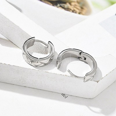 304 Stainless Steel Hoop Earrings for Women EJEW-C096-56P-1