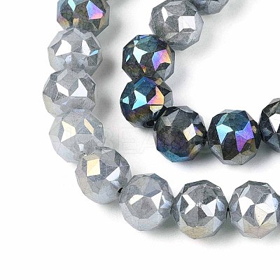 Anti-Tarnish Electroplate Glass Beads Strands GLAA-N064-10mm-01-1