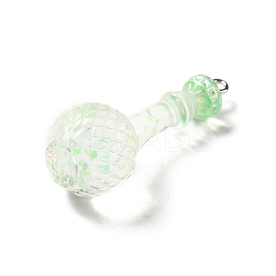 Transparent Resin Pendants LS-RESI-A019-01A-1