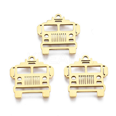 Ion Plating(IP) 201 Stainless Steel Pendants STAS-T044-267G-1