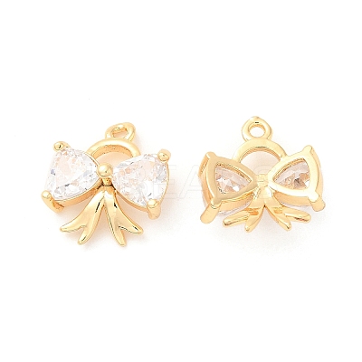 Brass with Glass Charms KK-F860-58G-1