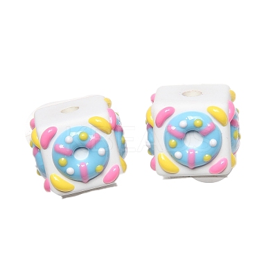 Opaque Acrylic Beads PW-WGAC58F-05-1