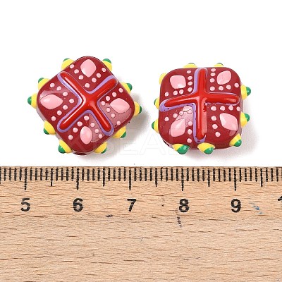 Glass Imitation Jade Beads GLAA-L051-03H-1