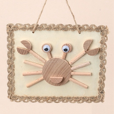 DIY Crab Painting Handmade Materials Package for Parent-Child DIY-P036-10-1