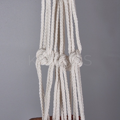 Handmade Cotton Rope Hanging Planters Sets AJEW-WH0112-05-1
