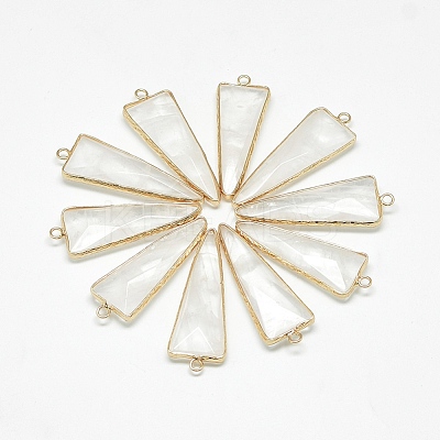 Natural Quartz Crystal Pendants X-G-Q494-57A-1