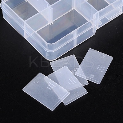 Plastic Clear Beads Display Storage Case Box X-C006Y-1