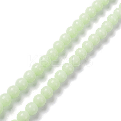 Synthetic Luminous Stone Beads Strands G-L582-01C-1