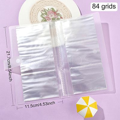 84 Pockets Rectangle Photo Albums for Jewelry Storage AJEW-YWC0001-10-1