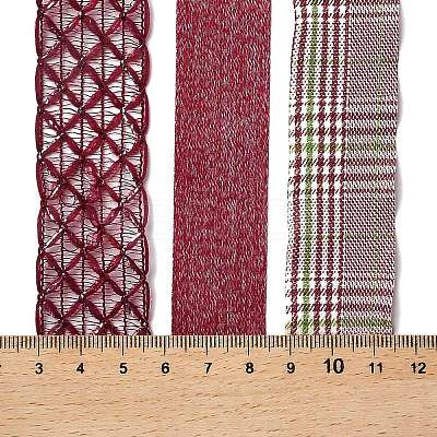 9 Yards 3 Styles Polyester Ribbon SRIB-A014-A09-1