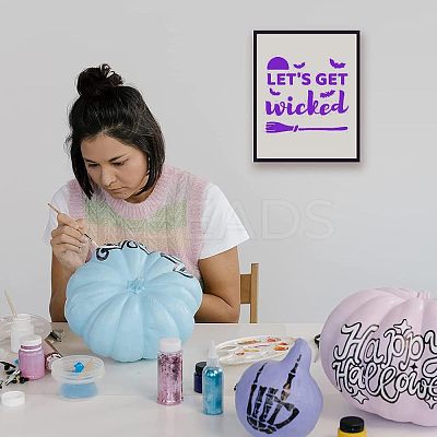 Self-Adhesive Silk Screen Printing Stencil DIY-WH0173-021-K-1