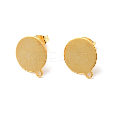 201 Stainless Steel Stud Earring Findings STAS-D244-28G-B-1