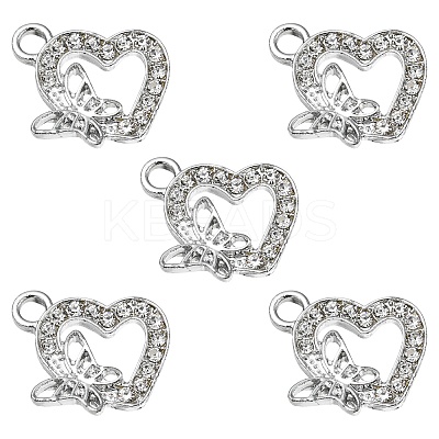 Alloy Rhinestone Pendants ALRI-YW0001-02-1
