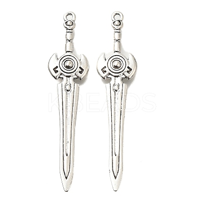 Tibetan Style Alloy Big Pendants FIND-G078-32B-AS-1
