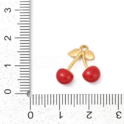 Brass Enamel Pendants LS-KK-U054-02G-01-1
