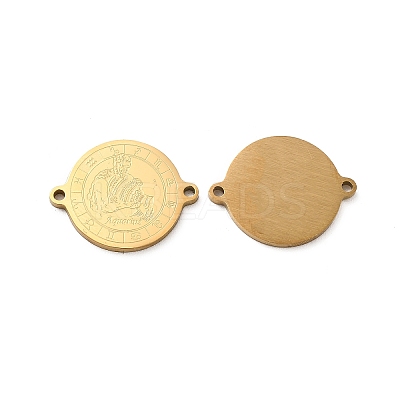 Ion Plating(IP) 304 Stainless Steel Connector Charms STAS-C074-11G-01-1