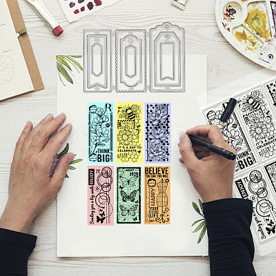 1 Sheet PVC Plastic Clear Stamps DIY-GL0004-74-1