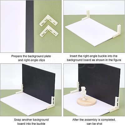 Plastic Corner Vertical Buckle AJEW-WH0252-45-1