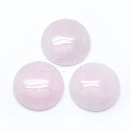 Natural Rose Quartz Cabochons G-E492-A-11-1
