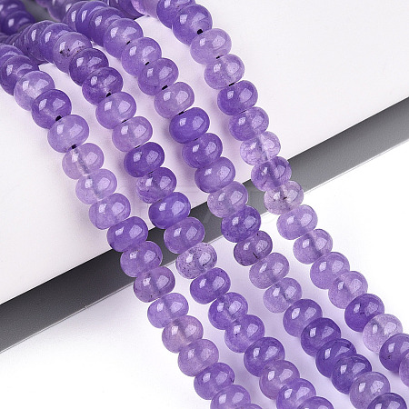 Dyed Natural White Jade Beads Strands G-T139-59A-08-1